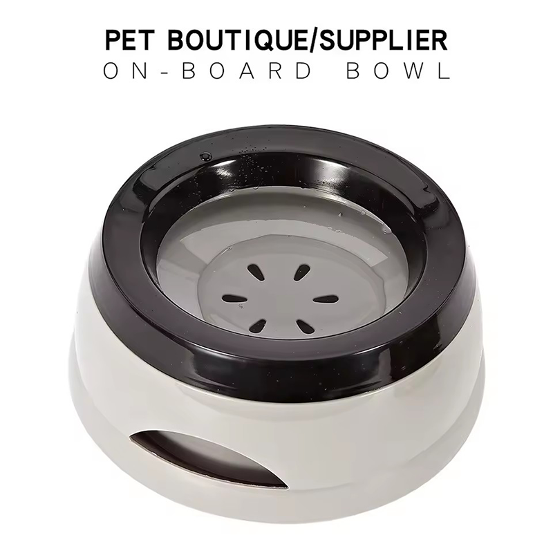 Pet Supplies Hours - Cuenco de plástico antiderrames para perros,
