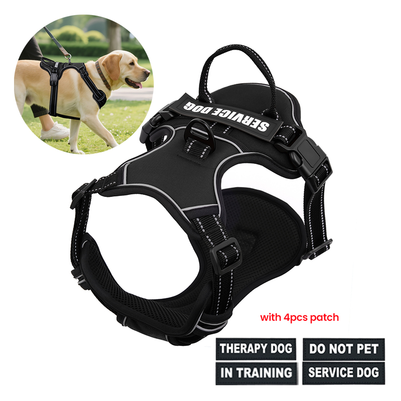 No Pull Dog Harness - Arnés para perros ajustable de nailon,
