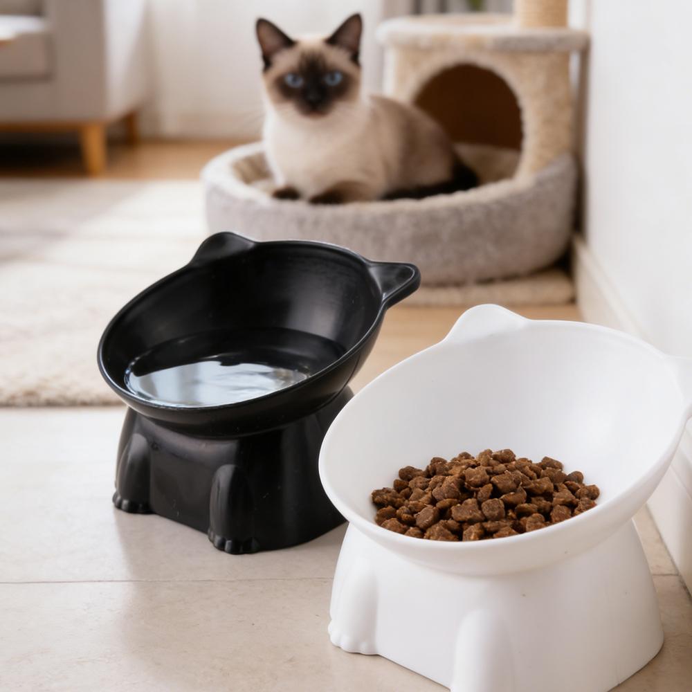 Pet Supplies In Amazon - Tazón para Gatos Negro, Tazón de