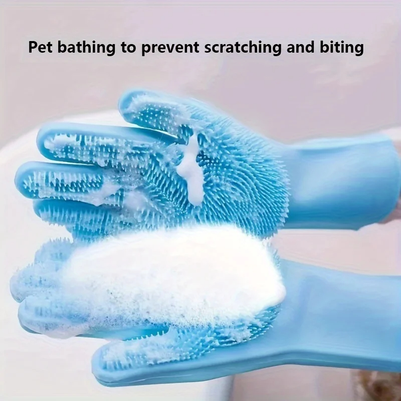 Pet Supplies App - Guantes Multifuncionales de Silicona para el