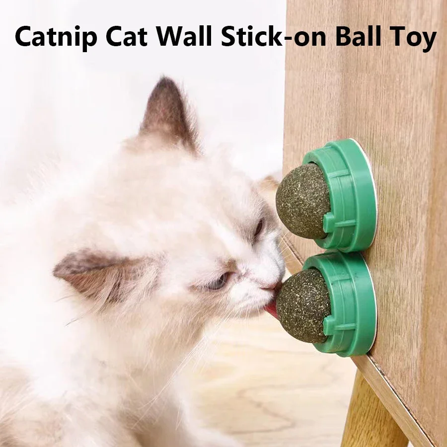 Catnip Toys - Juguete de Pared con Bola Adhesiva