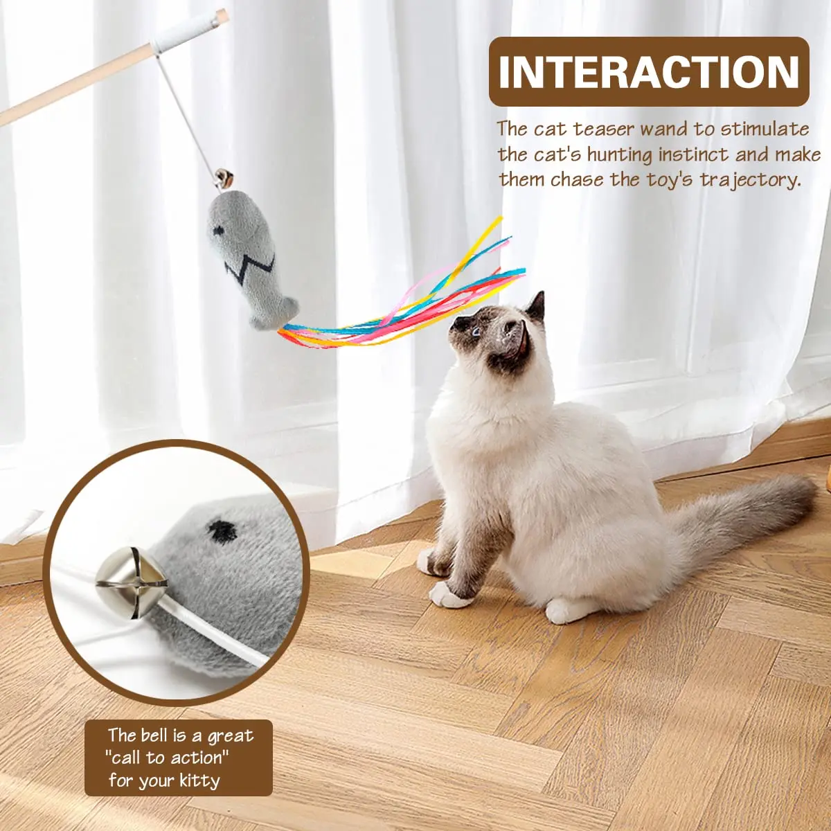 Juguete de varita para gatos d - Catnip Toys reseña y precio
