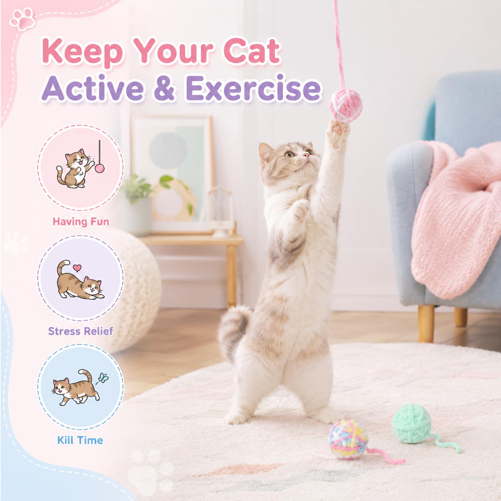 Juguetes para Gatos: Pelotas d - Catnip Toys reseña y precio