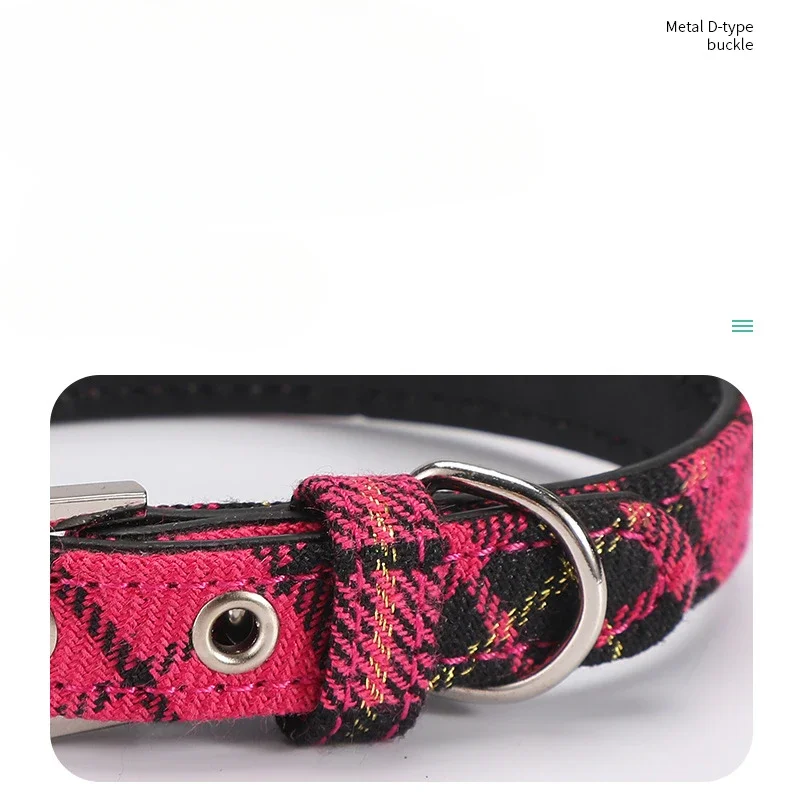 Collar a cuadros escoceses par - Pet Supplies App reseña y precio
