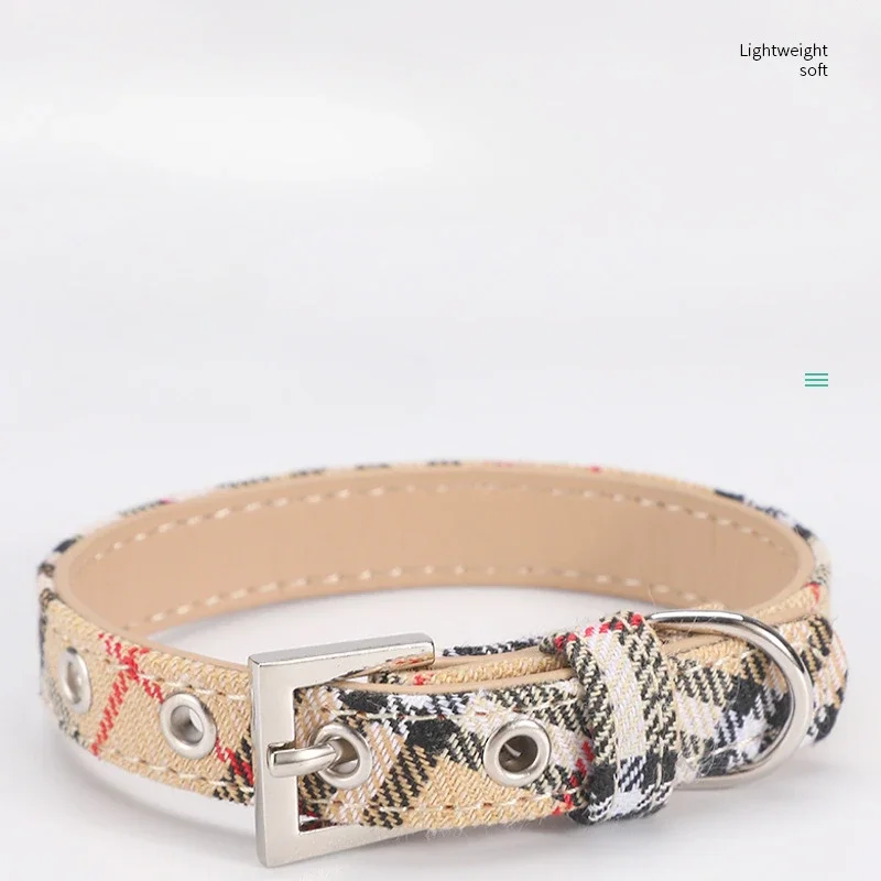 Collar a cuadros escoceses par - Pet Supplies App reseña y precio