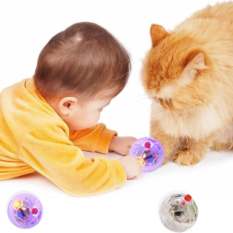 Pelota brillante transparente  - Catnip Toys reseña y precio