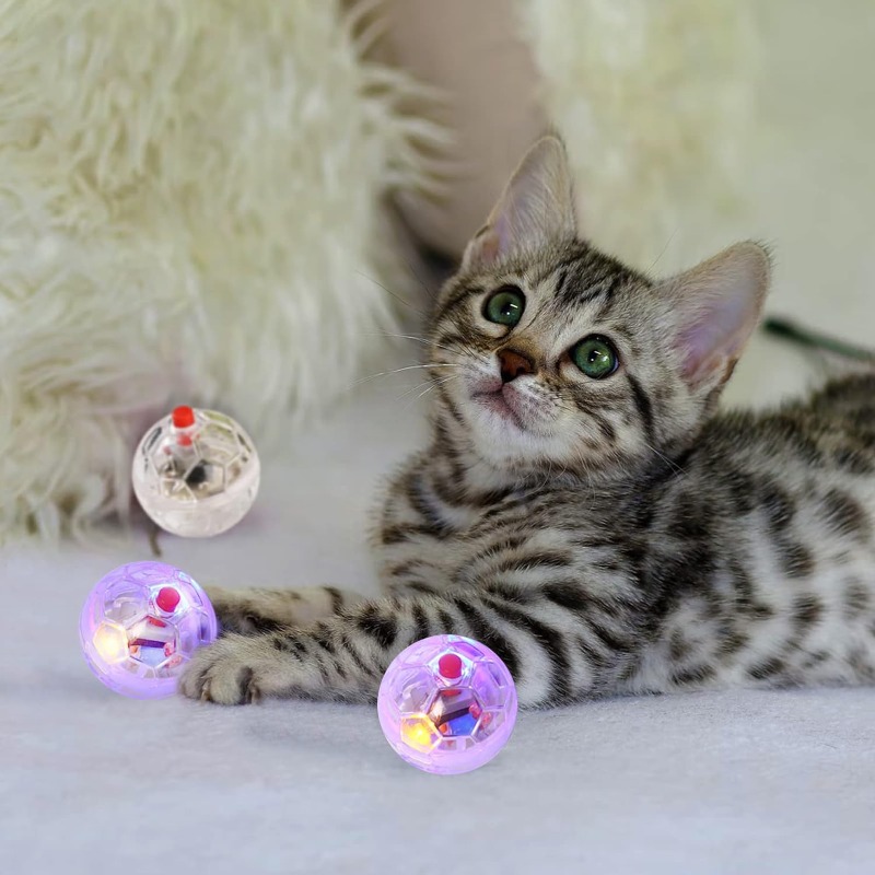 Pelota brillante transparente  - Catnip Toys reseña y precio